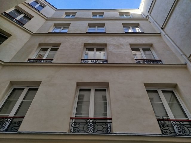 Ravalement de façade de 4 courettes