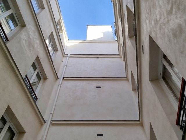 Ravalement de façade de 4 courettes